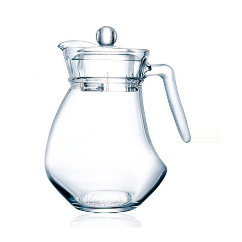 1.3L波浪鸭嘴冷水壶酒壶果汁壶凉水壶玻璃水壶耐热茶壶带盖水具