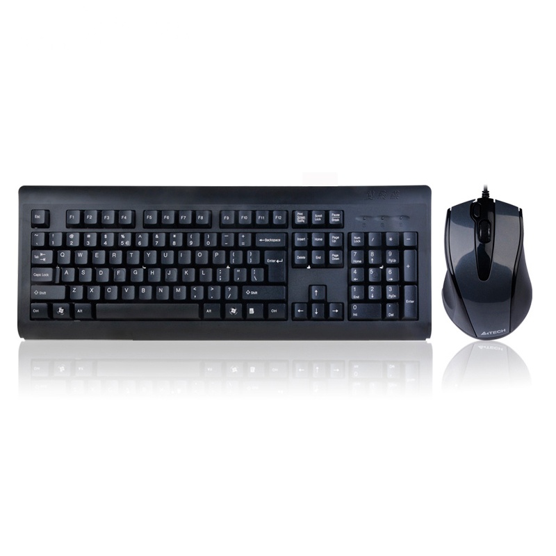 双飞燕键鼠套装 USB办公家用游戏键盘有线键盘鼠标套装笔记本台式机电脑有线键盘有线鼠标KB-N8510