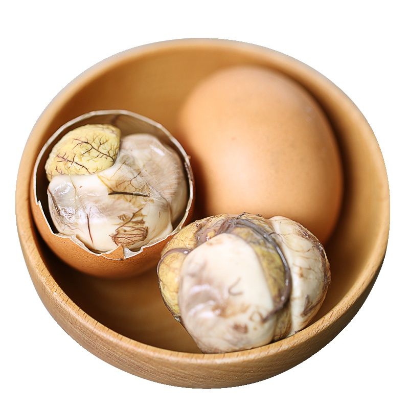 [中华特色]高邮馆 88牌龙凤活珠子鸡胚蛋20枚新鲜熟的即食无毛蛋13天无毛鸡蛋