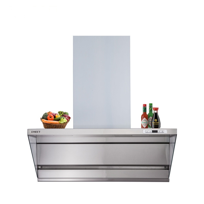 EMEET/意米特 381B 小型600mm小尺寸抽油烟机单机侧吸式大吸力欧式7字形酒店式单公寓小户型不锈钢吸油烟机