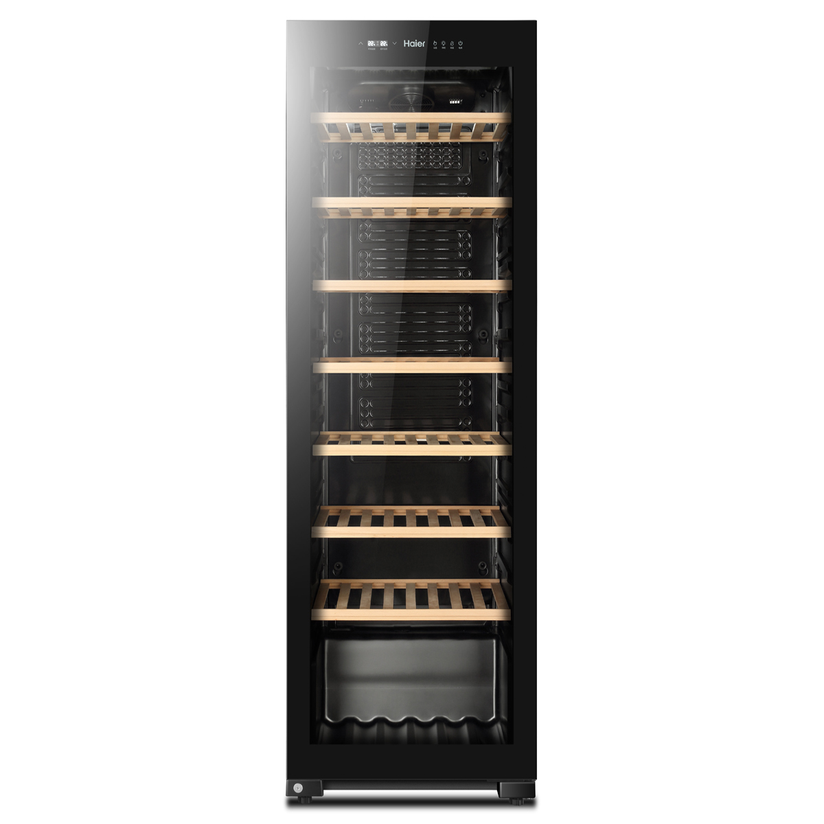 haier/海尔 ws171 恒温 红酒柜 茶叶柜 实木家用电子葡萄酒柜