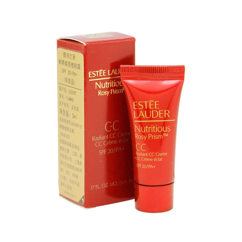 雅诗兰黛鲜养焕亮修颜霜5ml SPF20PA+红石榴CC霜