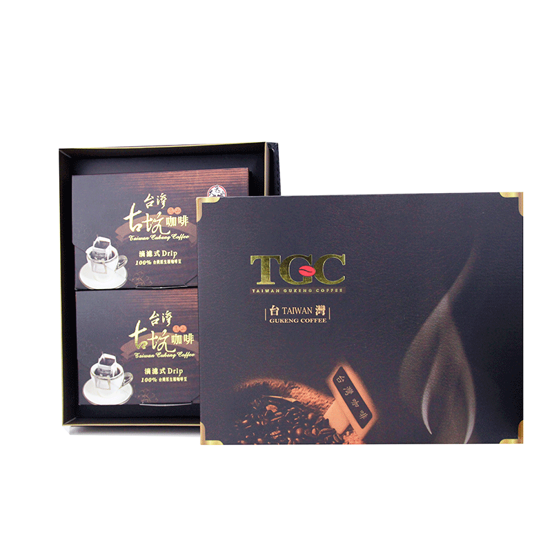 台湾进口古坑咖啡 台湾古坑滴滤式咖啡精品礼盒24包装 挂耳速溶高品质咖啡 HOLA 特力和乐 礼盒装 低咖啡因 速溶咖啡