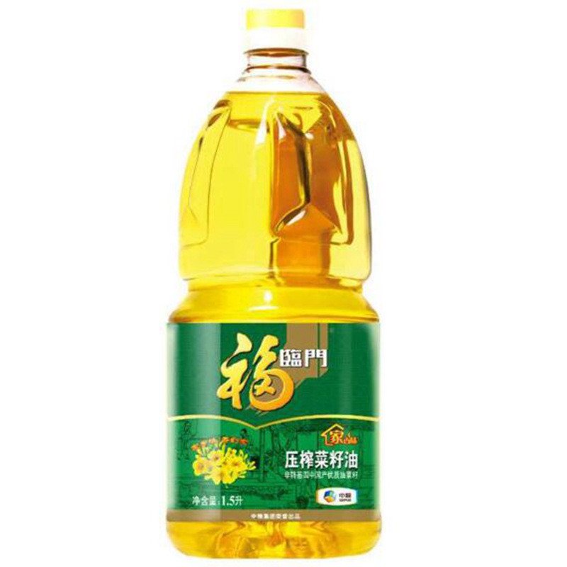福临门 食用油 家香味 三级 压榨 浓香 菜籽油1.5L/桶 中粮出品