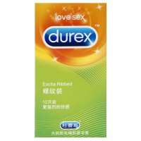 杜蕾斯(Durex)螺纹12只装避孕套超薄款润滑安全套 成人情趣性用品