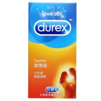 杜蕾斯(Durex)激情12只装避孕套超薄款润滑安全套成人情趣性计生用品