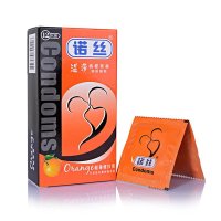 诺丝(NOX)螺纹香橙味12只装避孕套超薄款润滑安全套 成人情趣性用品