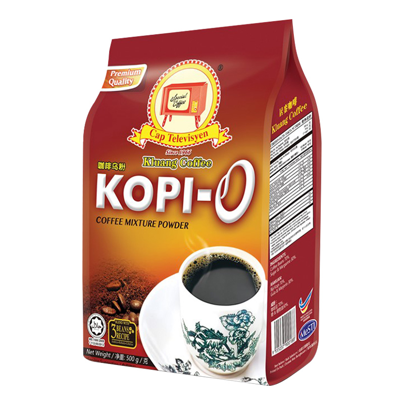 Cap Televisyen 电视机牌 黑咖啡乌粉 500g 包装 马来西亚原装进口 咖啡粉