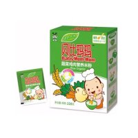 贝比玛玛营养米粉_225g_蔬菜鸡肉