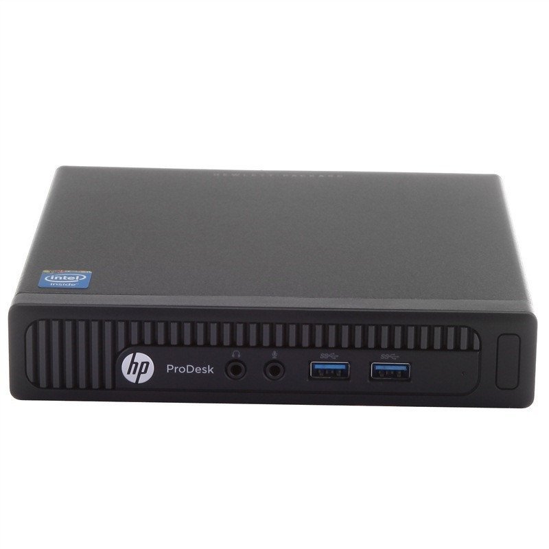 惠普(hp)Pro 400 G2 DM M2V15AV 台式主机 商用小机箱 I3-6100T 4G 集显 无光驱 W7