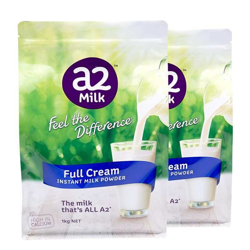 有效期25年2月[2袋装]澳洲A2 成人奶粉 全脂奶粉 1000g袋装 3岁及以上 a2 进口奶粉