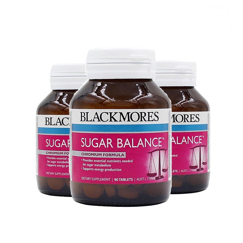 [3瓶装]澳洲BLACKMORES 澳佳宝 血糖平衡片 90粒 原装进口 膳食营养补充剂 有效期26年6月