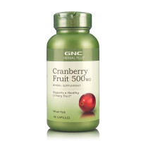 GNC健安喜 蔓越莓精华胶囊500mg100粒/瓶 缓解妇科问题 远离瘙痒 美国原装