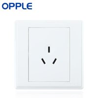OPPLE欧普照明 86型电工面板墙壁开关插座防漏电安全 三孔