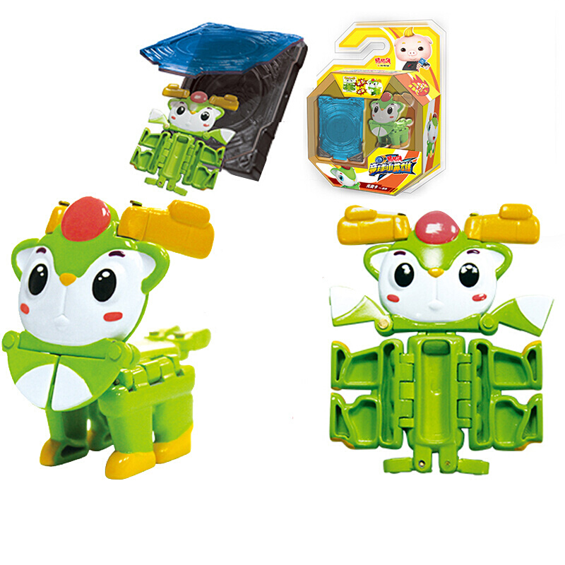 飞船变身器声光手表套装五灵锁玩具元灵锁阿武铁拳虎玩具 元灵卡冰冰