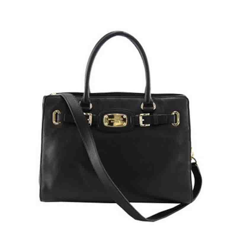 迈克·科尔斯(MICHAEL KORS)女款真皮大号单肩斜挎包 35F0GHMT3L 黑色