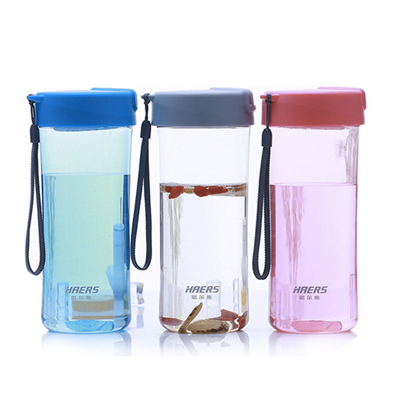 哈尔斯550ml塑料泡茶水杯 创意杯子 防漏随手杯 男女便携随行杯