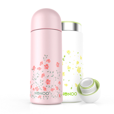 哈尔斯（HAERS） NONOO 260ml 花语系列 满天星 可爱随手保温杯