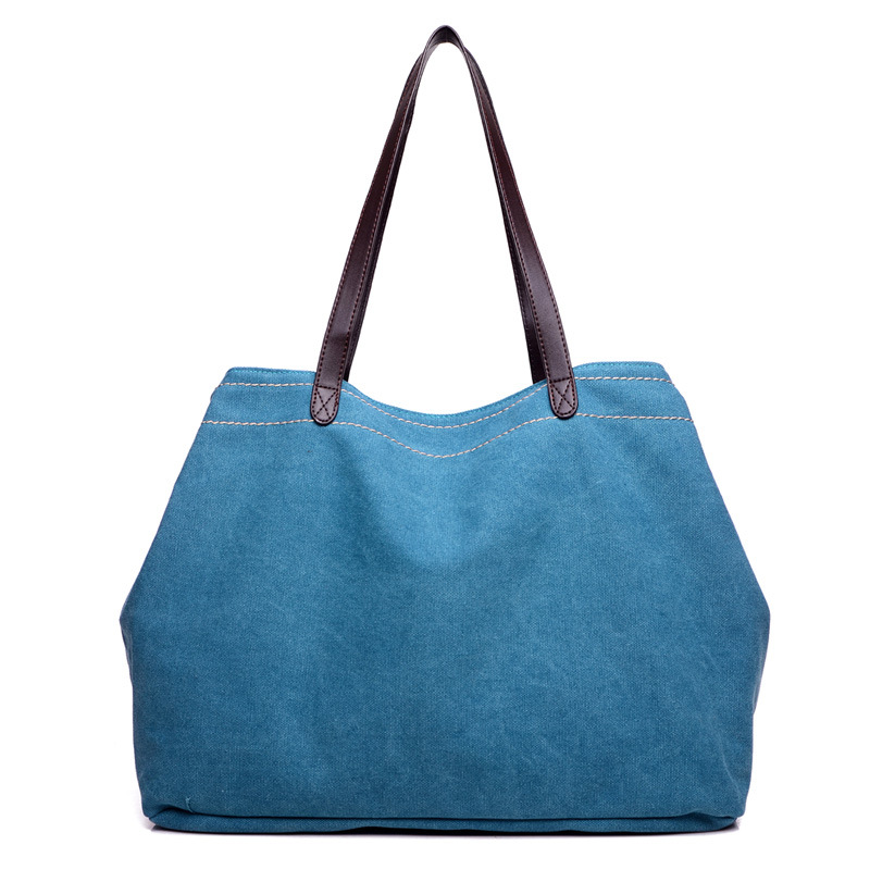 8色可选 韩版潮帆布包女单肩手提文艺休闲帆布袋女环保袋学生大容量