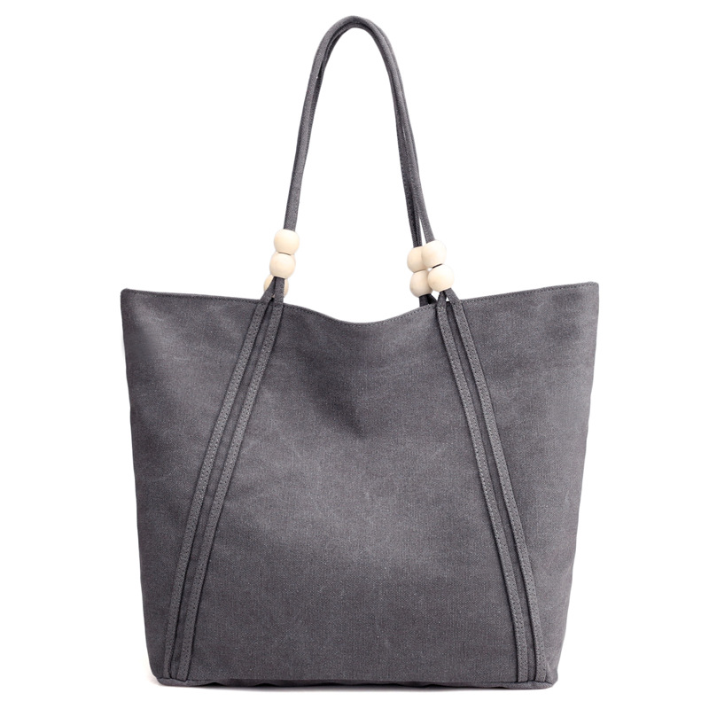 KVKY 2017新款帆布包女休闲单肩手提包休闲时尚百搭文艺清新购物袋大包1309