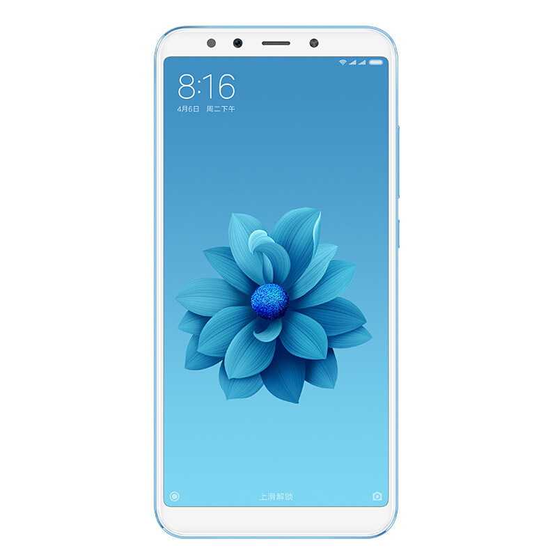 小米(MI) 小米6X 全网通版 6GB+128GB 冰川蓝色 移动联通电信4G手机 智能手机 小米手机