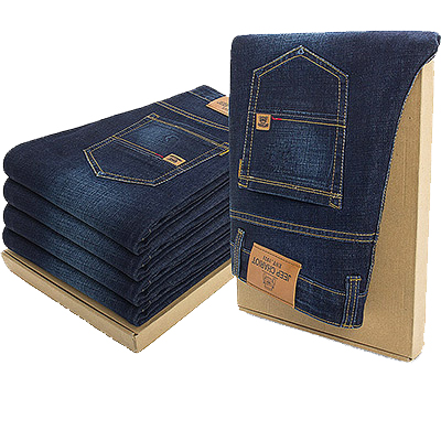 吉普战车(JIPUZHANCHE)秋冬新款商务牛仔裤男士弹力直筒柔软透气时尚休闲裤男士牛仔裤男长裤子