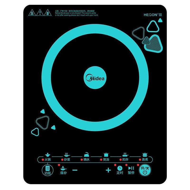 美的（Midea）电磁炉C21-WT2120 （家用 多功能 触摸屏）