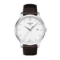 天梭(TISSOT)俊雅系列石英男表时尚真皮皮革男士手表T063.610.16.037.00正品