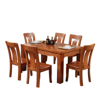 云图家具 餐桌椅组合 西餐桌小户型饭桌子方桌长方形餐桌