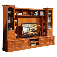 云图家具 新中式实木电视柜组合客厅简约电视机柜HTL_2801#