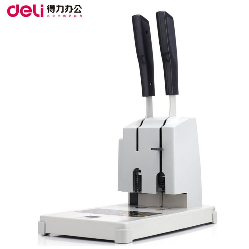 包邮得力deli3886凭证财务装订机档案会计手动打孔热熔铆管装订机包邮