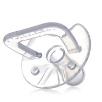 盟宝全硅胶安全奶嘴 婴儿安睡型奶嘴扁头 宝宝安抚型奶嘴圆头