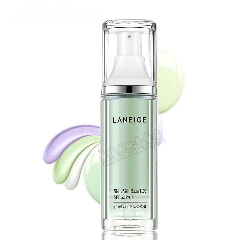 韩国原装 Laneige 兰芝 雪纱丝柔防晒绿隔离霜30ml 脸部泛红适用 水润保湿 柔嫩遮瑕 提亮肤色防水妆前乳防辐射