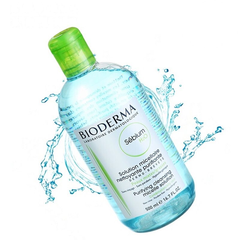 Bioderma 贝德玛舒妍多效洁肤液500ml 绿水卸妆水混合性油性痘痘肌适用 深层清洁 温和舒缓保湿 眼唇可用