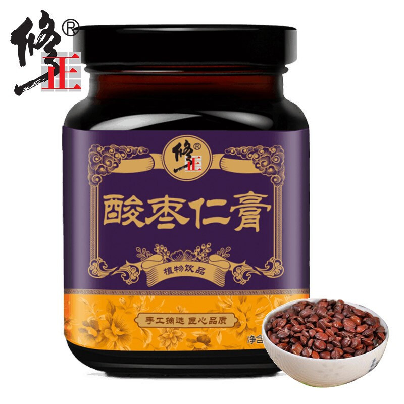 修正旗舰店 酸枣仁膏可搭配 酸枣仁汤睡前助好睡眠膏 粉茯苓粉面安舒膏三宝茶 三瓶
