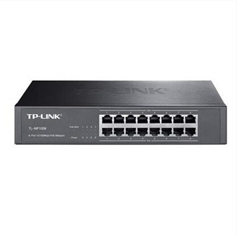 TP-LINK TL-MF1008 16口带8口中跨POE交换机 POE模块 POE供电器