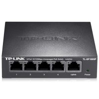 TP-LINK TL-SF1005P 5口百兆POE交换机 4口供电 视频监控供电器