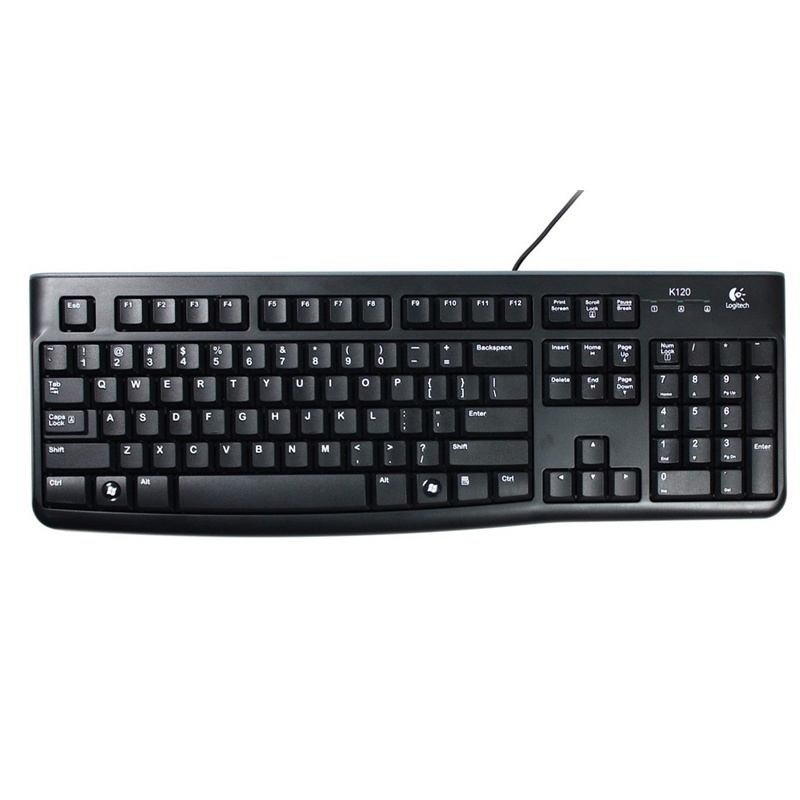 罗技(Logitech)K120 USB有线键盘电脑台式笔记本家用办公游戏键盘有线防泼溅键盘