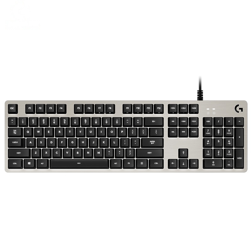 罗技(Logitech)G413机械游戏键盘(银)全尺寸背光机械键盘 金属拉丝铝合金面板