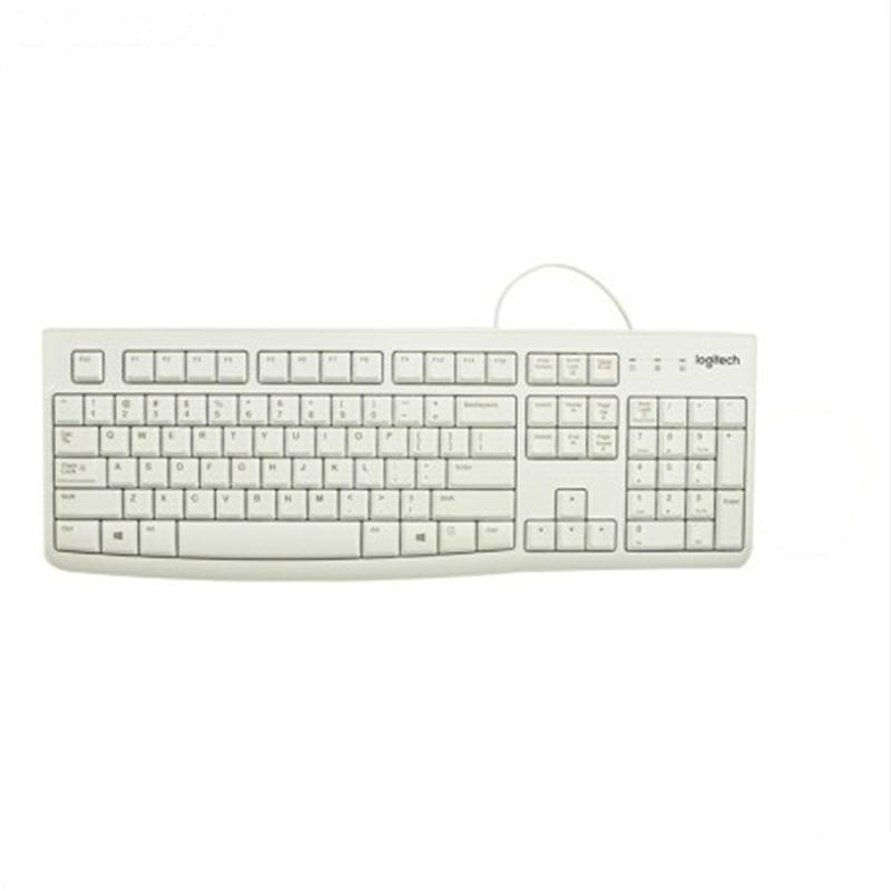 罗技（Logitech）MK120 USB键鼠套装 鼠标键盘套装 白色