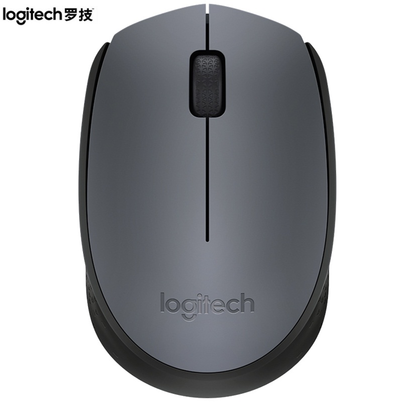 罗技(Logitech)M170无线鼠标光电鼠标笔记本苹果台式机电脑便携商务家用办公游戏入门级  灰色