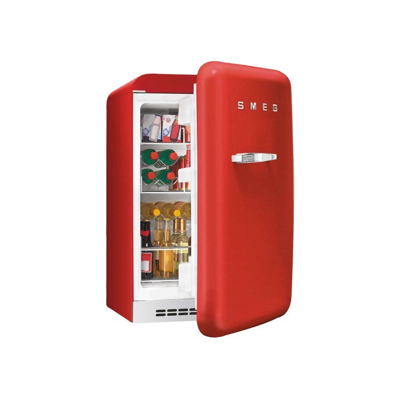 斯麦格 Smeg FAB10HRR 五十年代系列独立式单门mini冰箱，红色