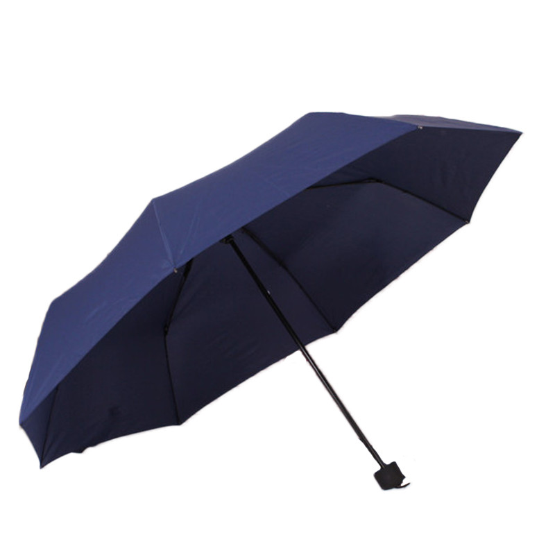 宜莱芙 纯色防紫外线三折晴雨伞遮阳伞太阳伞 三折伞 雨伞