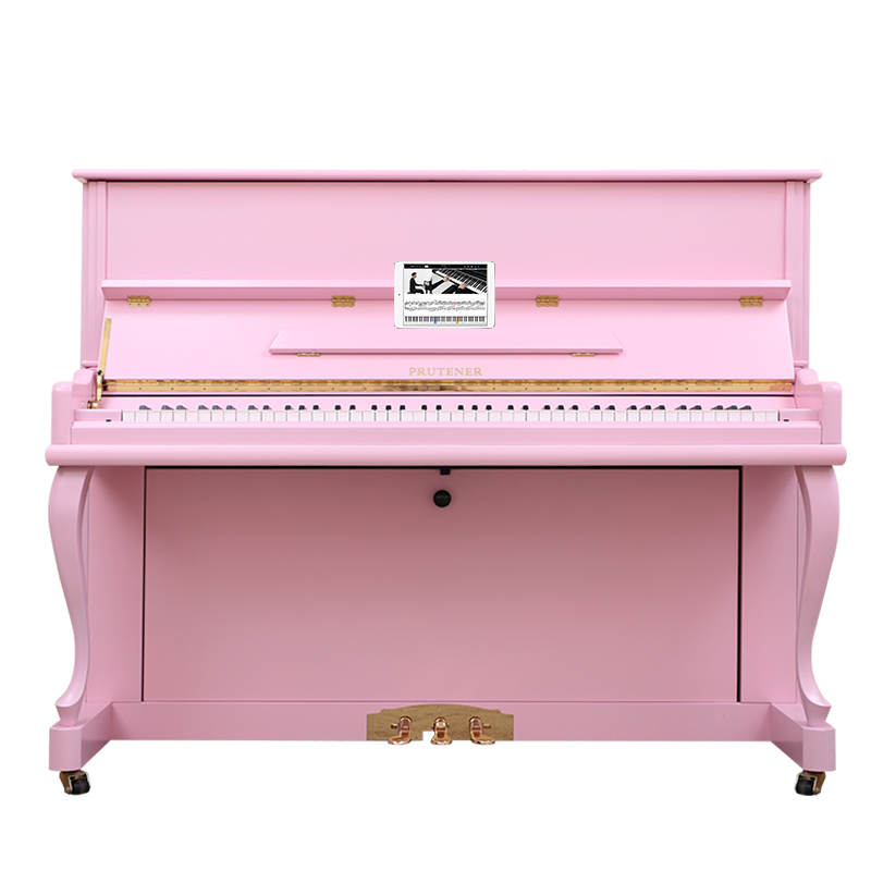 德国普鲁特娜100-S全新粉色立式钢琴 高端专业演奏钢琴 全国联保