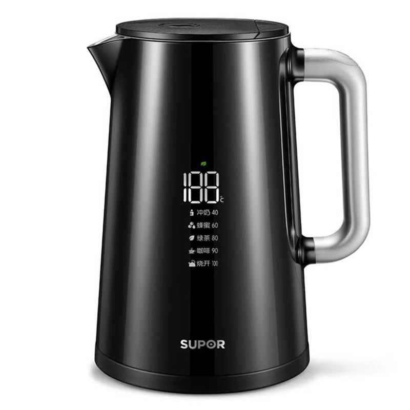 苏泊尔（SUPOR）304不锈钢烧水壶1.7升电热水壶SW-17S62A家用控温除氯双层开水壶电水壶