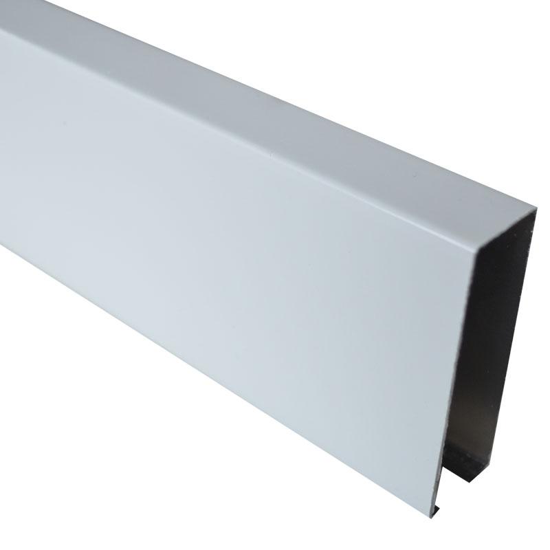 朗仕龙LSL-09铝方通吊顶 U形铝方通吊顶 规格20mm底*60mm高*0.5mm厚黑色,白色