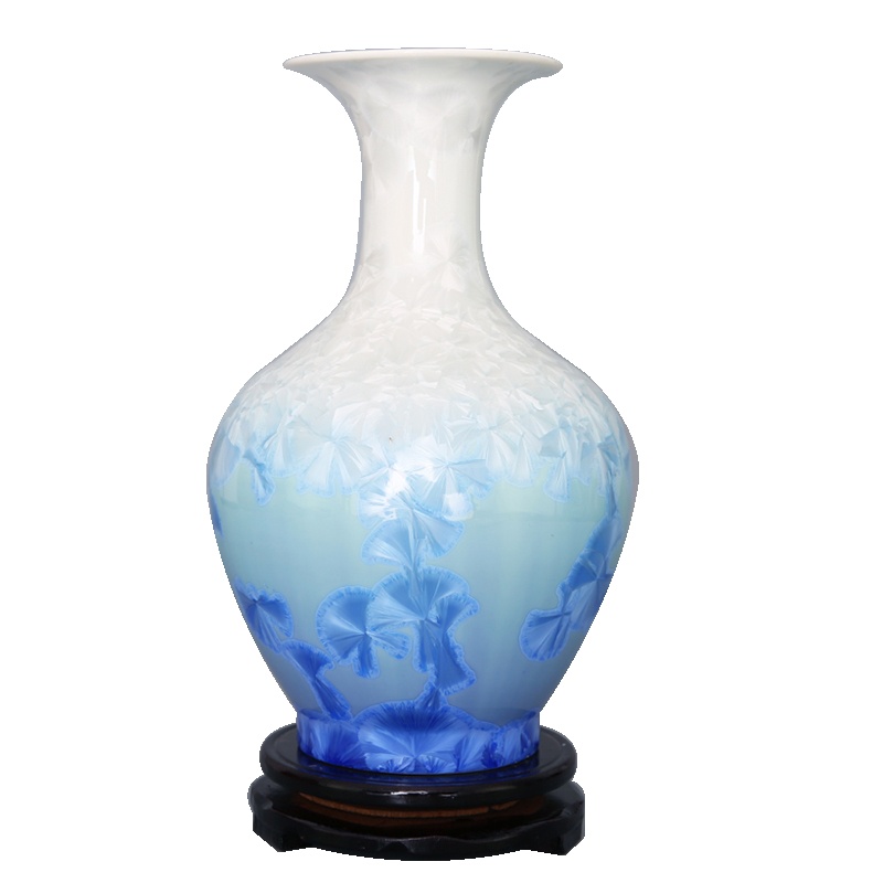陶瓷花瓶摆件景德镇颜色釉多彩结晶釉现代时尚 工艺品 家居摆设件