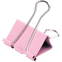 得力长尾夹8553 彩色金属票夹/燕尾夹/资料夹子桌面办公24只 32mm