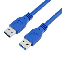 映羽 USB3.0公对公连接线 双头移动硬盘数据传输线 笔记本散热器供电线 1.5米