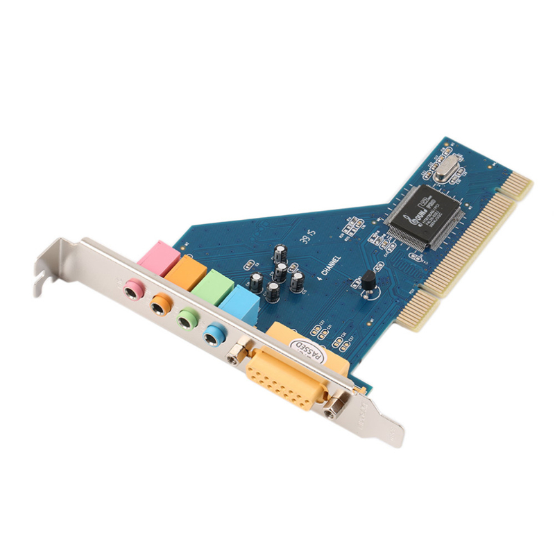 映羽 台式机PCI声卡 4.1声道主板内置PCI转接卡 HT/CMI8738电脑机箱声卡